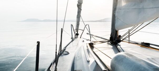 cabin cruiser at the sea during day